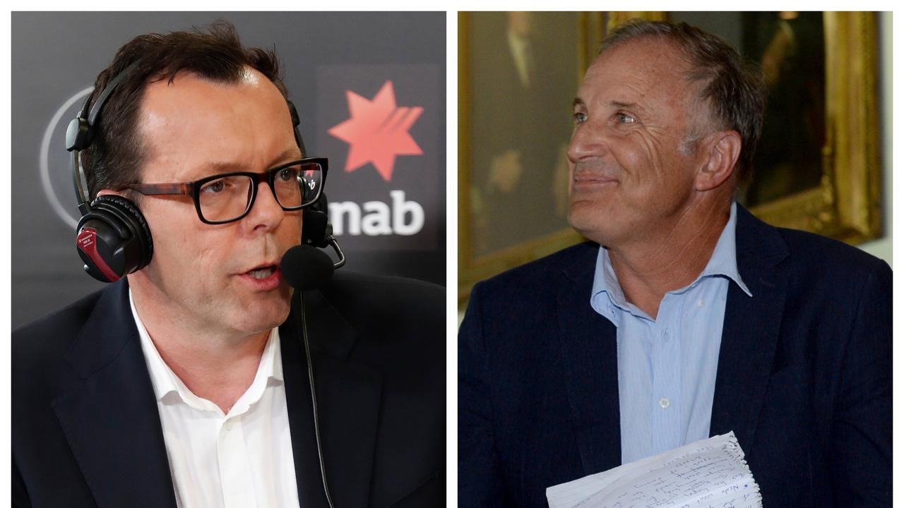 Damian Barrett and Tim Watson have exchanged words over an AFL Media reporter's recent sidelining.