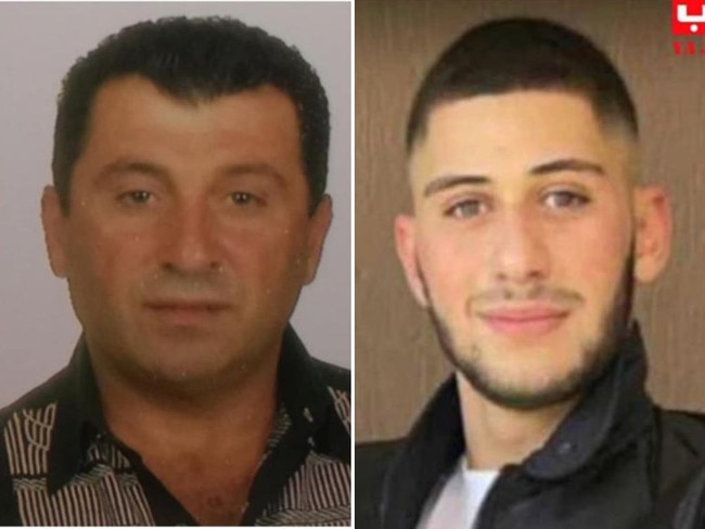 Salim and Toufik Hamze, left and his son Salim Hamze, right were shot dead as they sat in a ute outside their Guildford home.