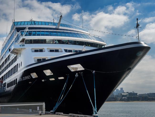 Visiting cruise ship, the Azamara Journey at Station Pier in Port Melbourne.Picture: Jay Town