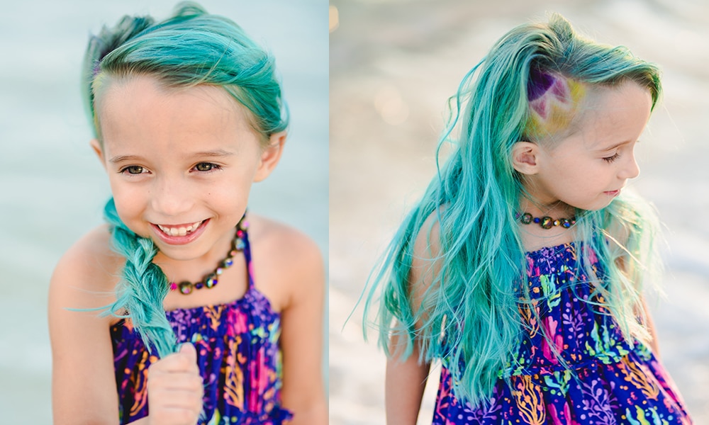 Mother shaves, dyes 6yo daughter's hair: Receives backlash on Instagram |  Kidspot