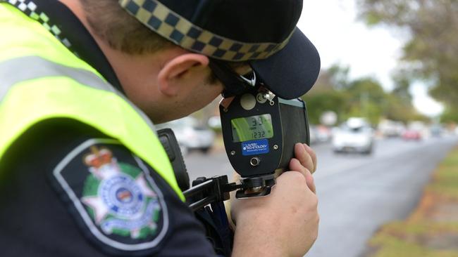 Dean Obrien was arrested after a police speed camera detected he was travelling at over 200 km/hr.