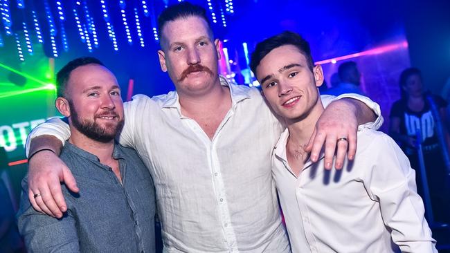 Chris Sedgely, Rhys McCorkell and Jarrod McLachlan at Shooters.