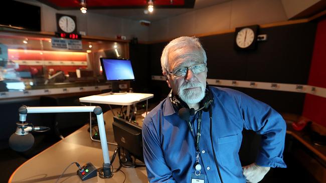 Radio host Neil Mitchell in the 3AW studios in Melbourne. Picture: David Geraghty