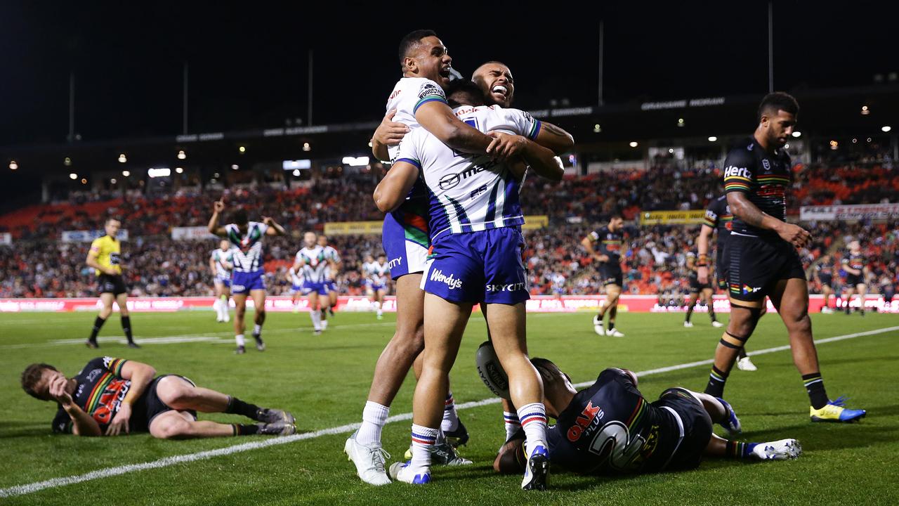 The Panthers missed 44 tackles to let the Warriors run in four tries to one.