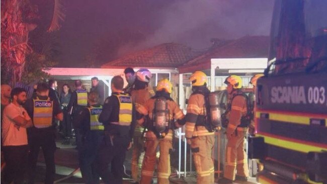 A woman has been arrested over what police allege was a suspicious blaze at a home in Broadmeadows. Picture: Channel 9