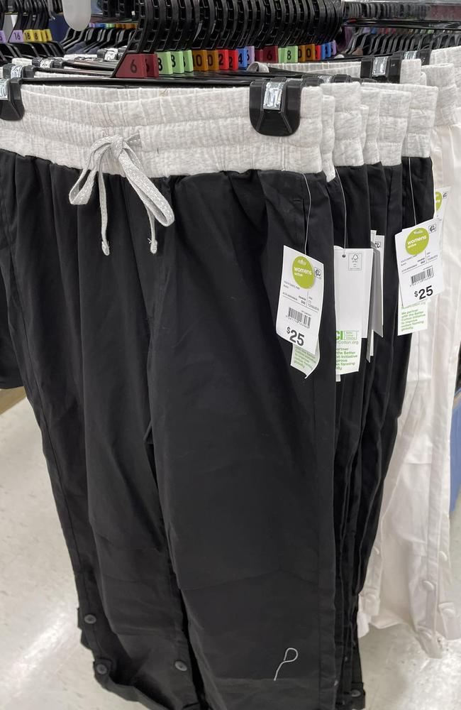 $25 Kmart tracksuit pants compared to Lorna Jane Flashdance pants