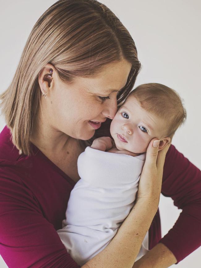 Kirsty Aitken is one of a growing number of women having children later in life. She was 44 when she became pregnant with her daughter Miranda. Picture: Supplied