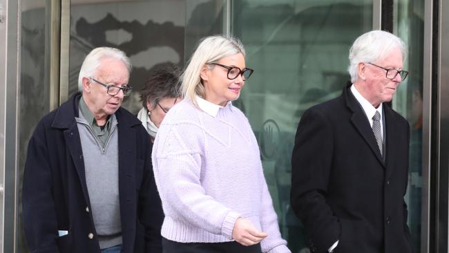 Felicity Stewart, the mother of Harriet Peckitt, leaving the County Court earlier in the week. Picture: NCA NewsWire / David Crosling