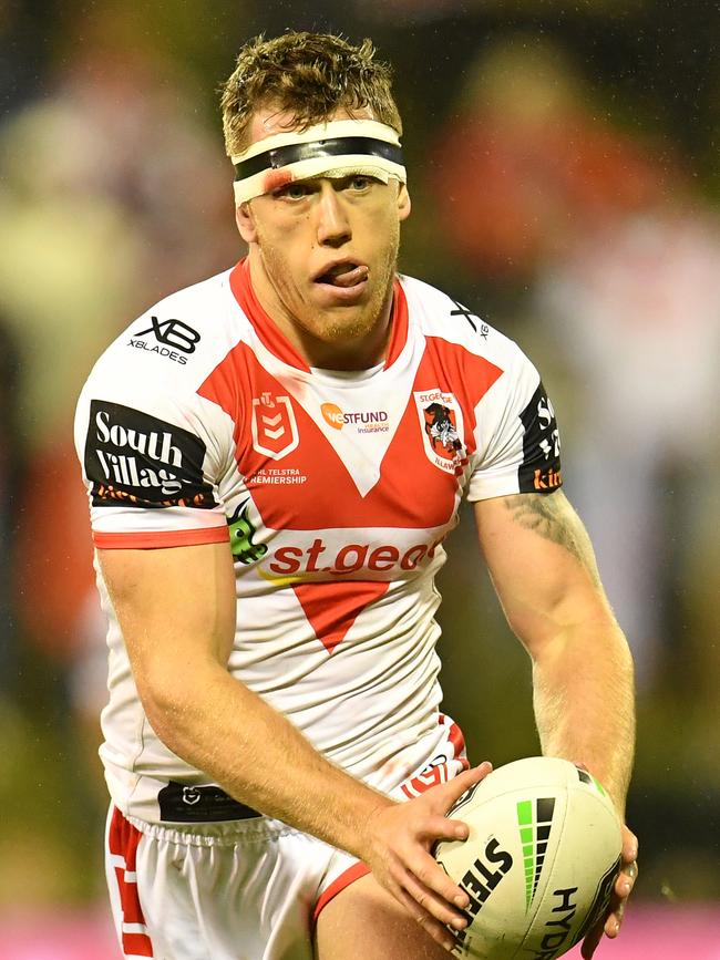 Cameron McInnes inspired the Dragons against South Sydney. Picture: AAP