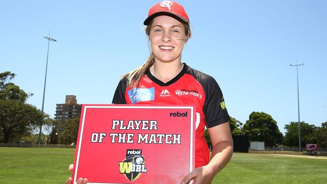 Sophie Molineux starred with bat and ball in the Renegades win over the Strikers