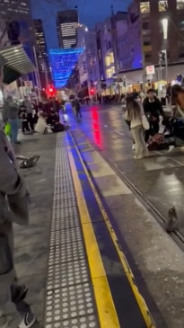 Aftermath of Melbourne car street attack