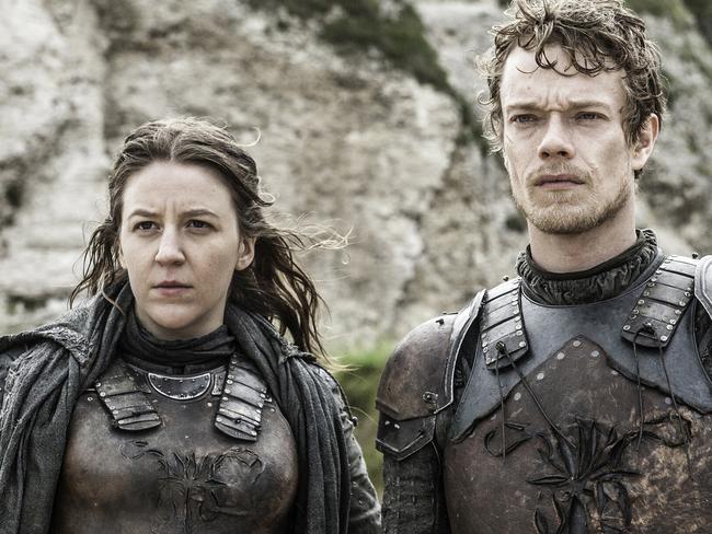 Yara and Theon Greyjoy in Game of Thrones.