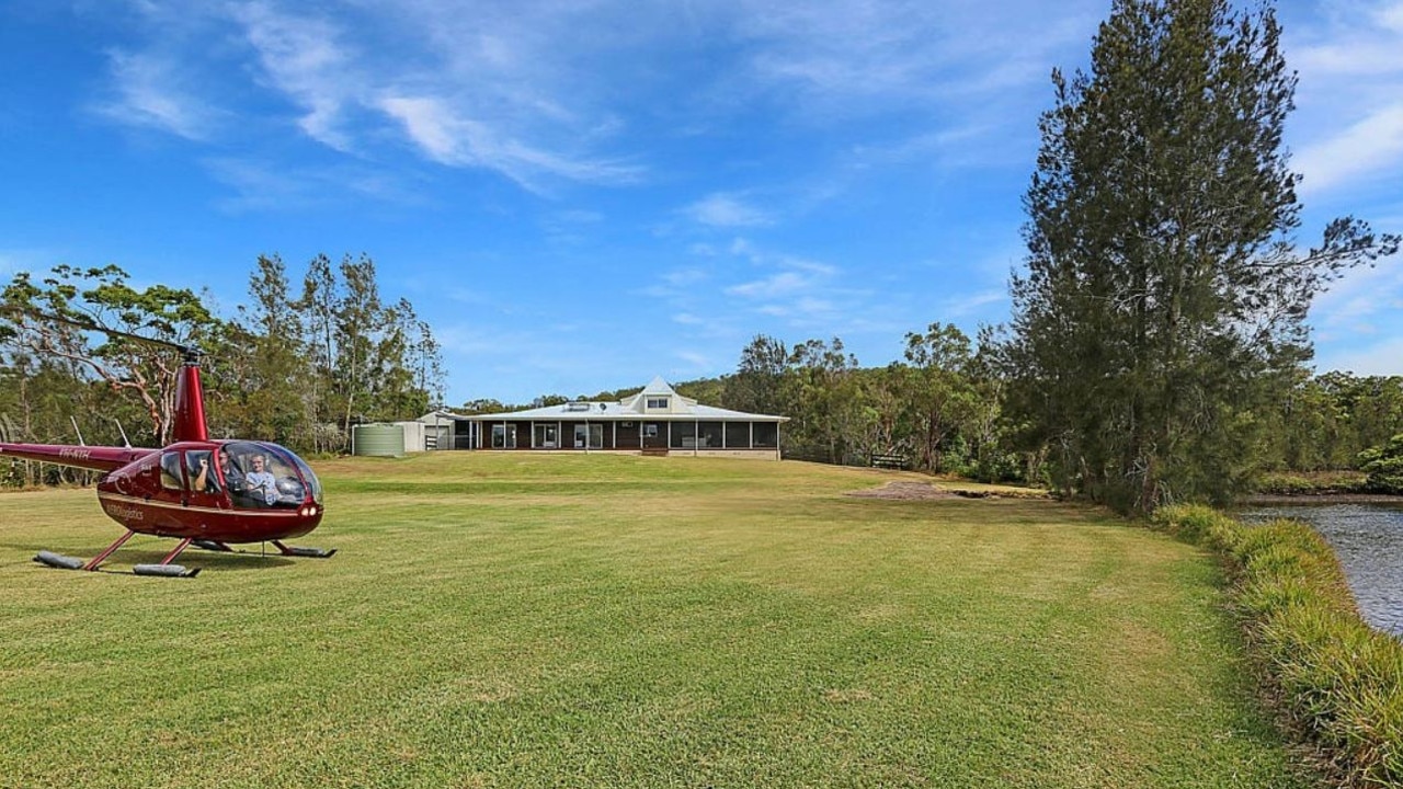 The Port Stephens property has a $5m – $5.5m price guide.
