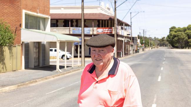 Snowtown local shop owner John McCready speaking about the reaction in Snowtown of the imminent release of Mark Haydon. Picture: Kelly Barnes