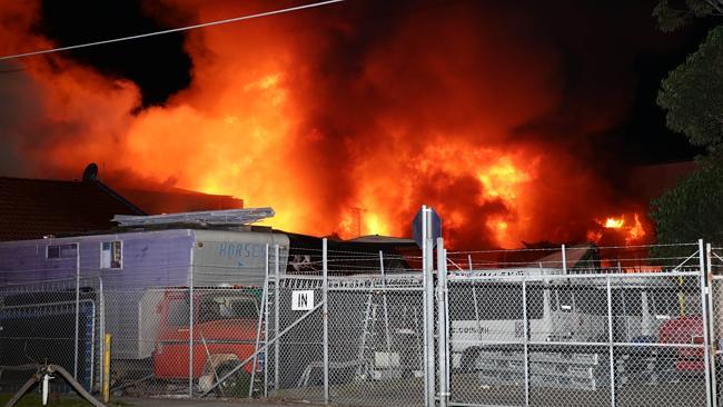 Factory Fire Alexandria