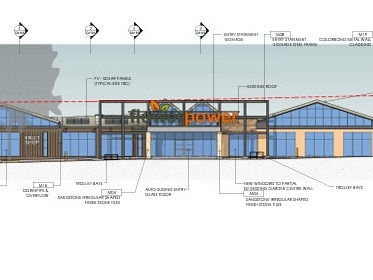 An artist's impression of a redeveloped Flower Power complex on Mona Vale Rd, Terrey Hills.