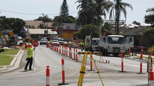 Work is progressing on the Byron bypass.