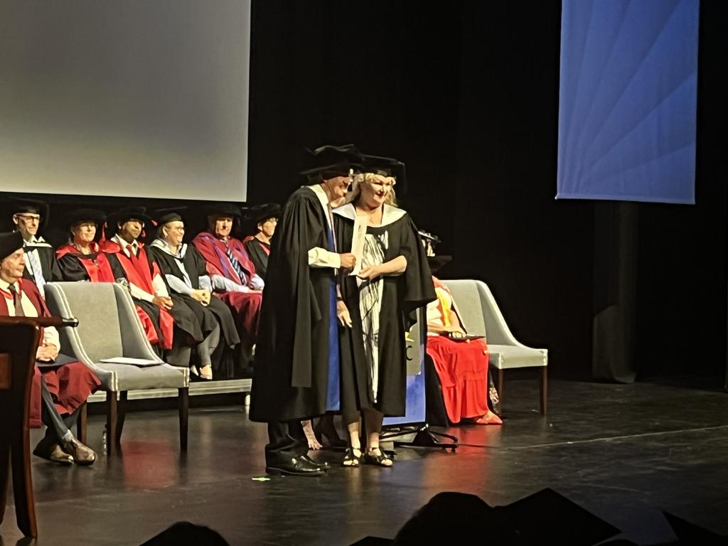 The University of the Sunshine Coast graduation ceremony at Maryborough's Brogla Theatre.