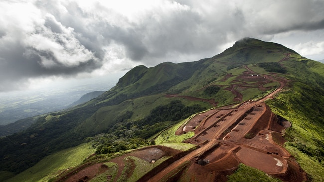 The Simandou iron ore project in Guinea.