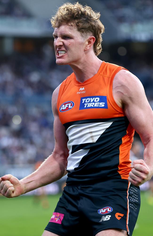 Tom Green celebrates a goal. Picture: Getty Images