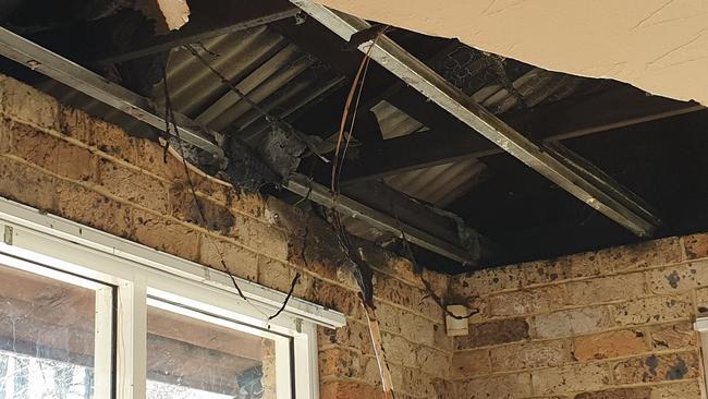 Internal damage caused to Madison’s Mountain Retreat common room. Picture: IIsabell Petrinic