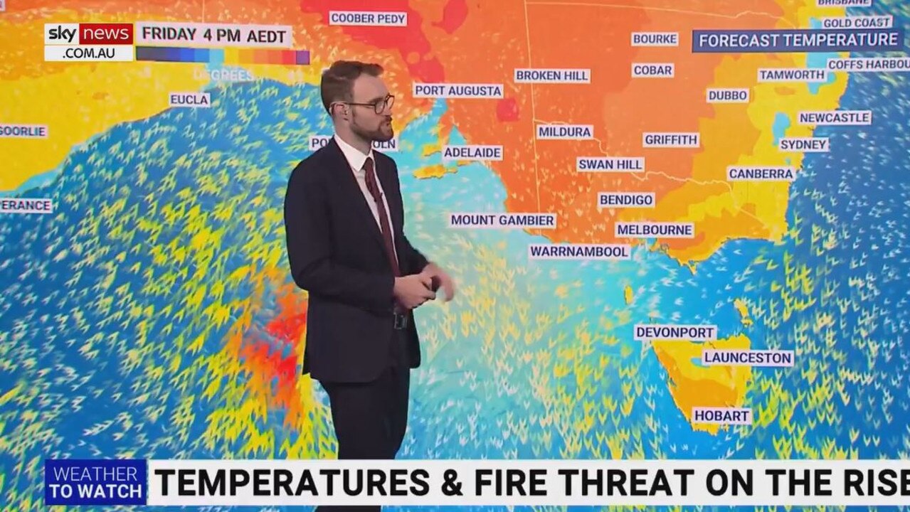 Weather Heatwave in WA, fire danger in SA and VIC, Sunny for Mardi