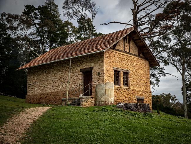 Thea rt studio at The Cedars property. Picture: MATT TURNER