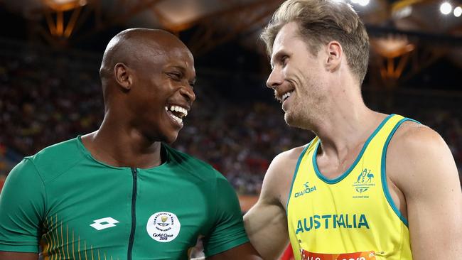 Luvo Manyonga and Henry Frayne will be fierce rivals again in Doha.