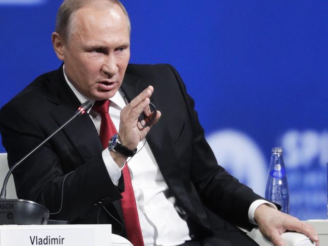 President Putin has accused the US and NATO of pursing a ‘containment’ policy towards Russia in his own National Security Strategy. Picture: AP Photo/Dmitry Lovetsky, File.