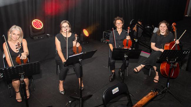 Sarah Ladd, Merran Neilsen, David Yap and Amelia Noble were musical guests at the 2023 NAIDOC Ball. Picture: Pema Tamang Pakhrin