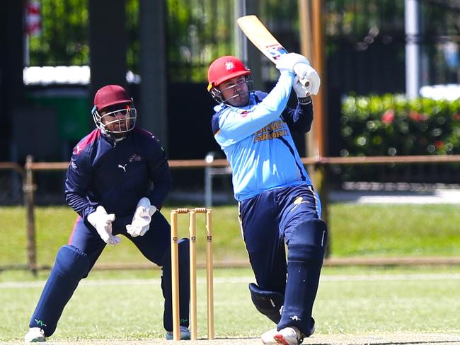 Far North Queensland captain Justin Reid during the Far North First XI v Mackay-Whitsundays First XI at Griffiths Park. NQCA First XI – Zone Championships. Queensland Country Cricket Representative. Photo: Gyan-Reece Rocha