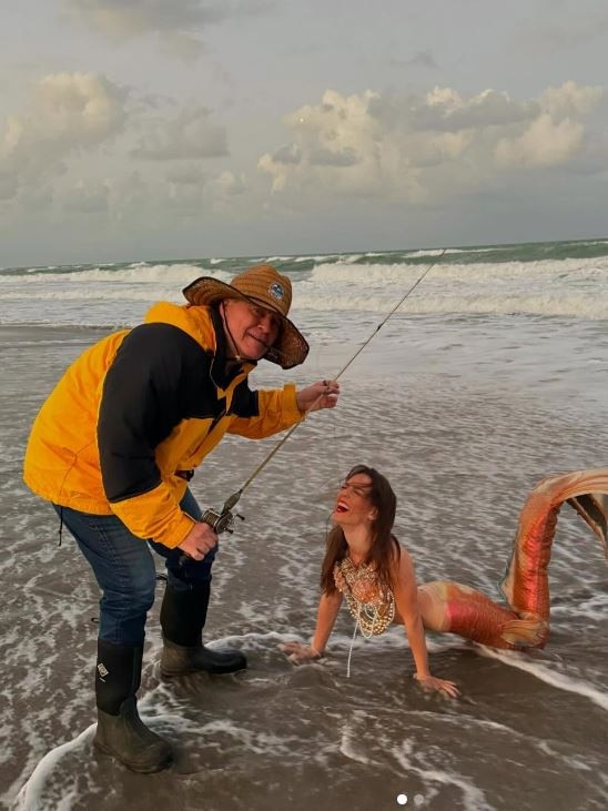 Belichick, 72, has made the catch of his life. Picture: Instagram