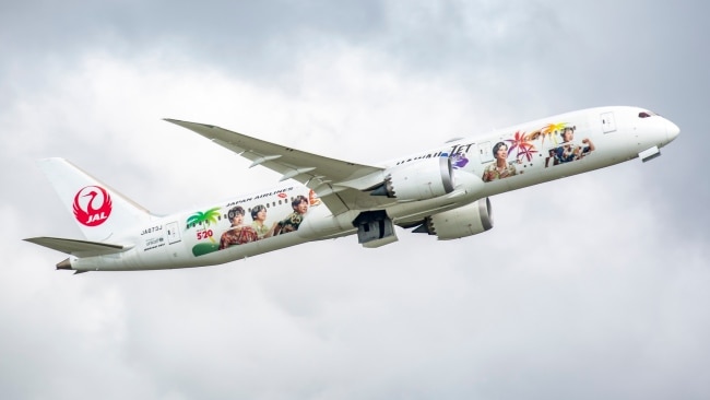 The funky livery of JAL.
