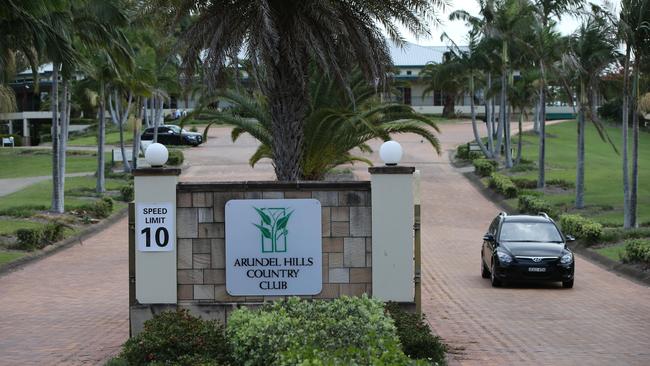 Arundel Hills Country Club entrance. Picture: Glenn Hampson