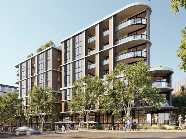 Artist impressions of plans for 598 apartments on 164-170 Croatia Ave, Edmondson Park.