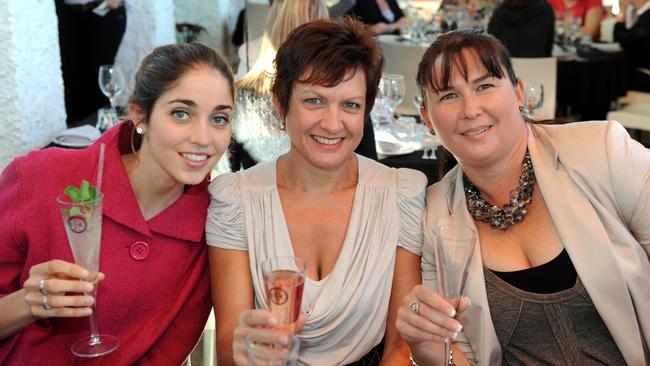 Cleo's Bachelor of the Year lunch at Breakfast Creek Hotel: Alice Manchon, Sue Meehan and Helen Acworth.