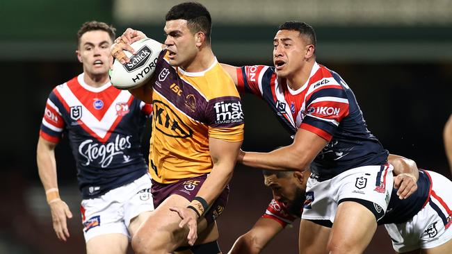 Jordan Riki has a similar physique to Titans-bound wrecking ball David Fifita. Picture: Getty Images