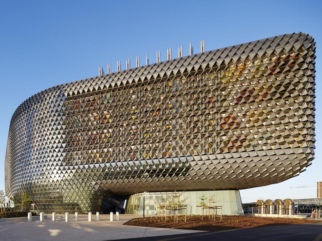 The landmark South Australian Health and Medical Research Institute (SAHMRI) building, North Terrace. Picture: Peter Clark Photography