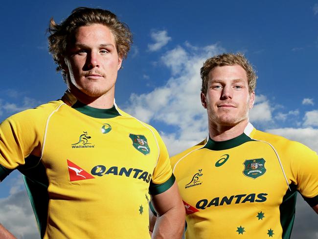 Michael Hooper and David Pocock are key to Australia going deep in the tournament. Picture: Gregg Porteous