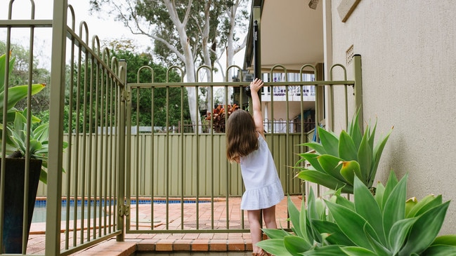 Parents are being warned to be vigilant around pools this summer. Picture: Royal Life Saving