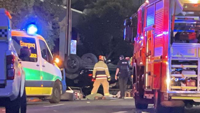 Glen Osmond Rd the main arterial road into the city. Picture: Dylan Hogarth