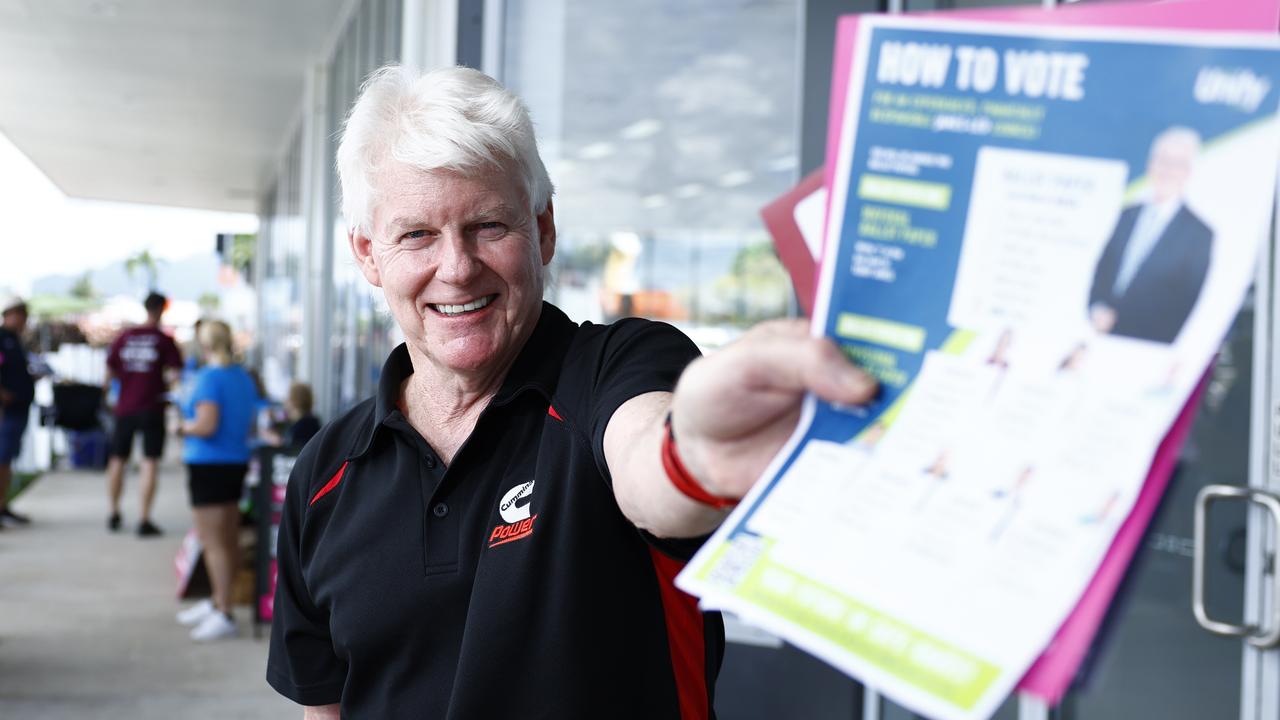 Voting in the local government elections has begun, with the Electoral Commission of Queensland opening three early voting centres in Cairns. Picture: Brendan Radke