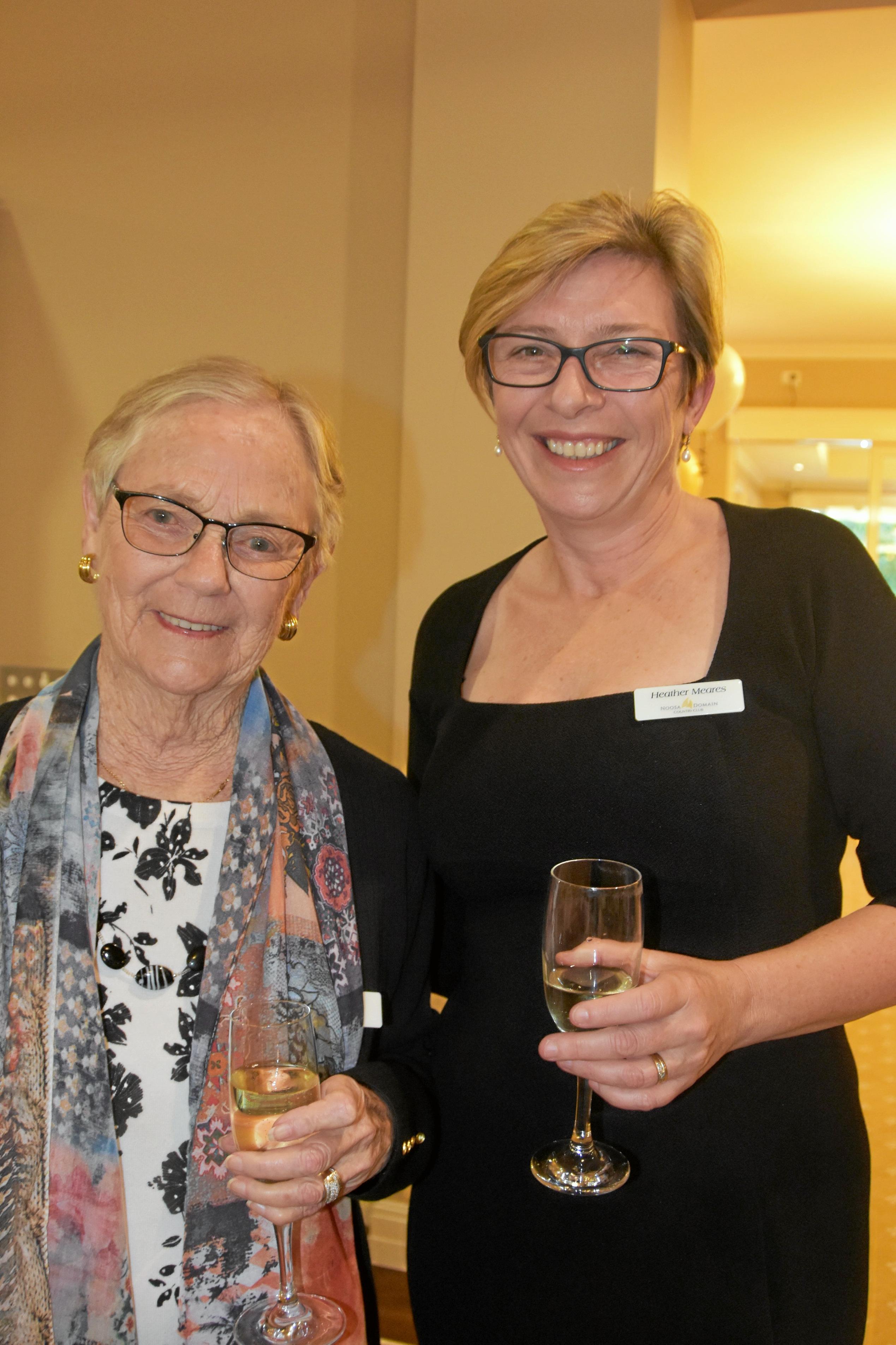 NOOSA DOMAIN: Beverly Takken with Noosa Domain Village manager Heather Meares. Picture: Caitlin Zerafa