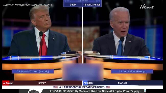 AI Deep Fake Trump v Biden debate