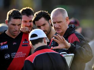 4/06/2016 West Adelaide v Central District at Richmond Oval.West coach Mark Mickan at three quarter time. Picture Mark Brake