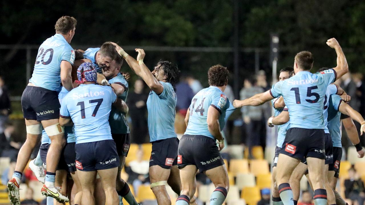 The Waratahs pulled off the upset of the season by taking down the Crusaders in Sydney’s inner-west. Photo: Getty Images
