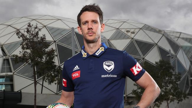 Melbourne Victory recruit Robbie Kruse will miss the opening game of the season. Picture: AAP Image/David Crosling