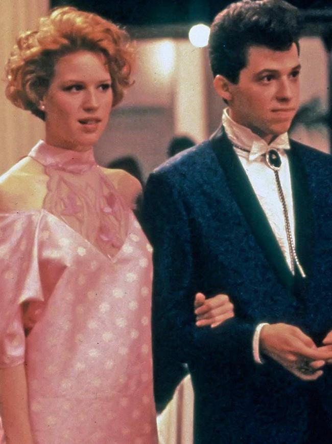 Molly Ringwald and Jon Cryer in Pretty in Pink.