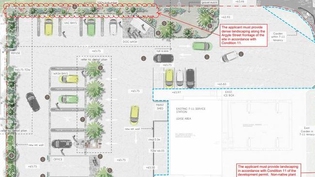 Approved plans for the new car wash.