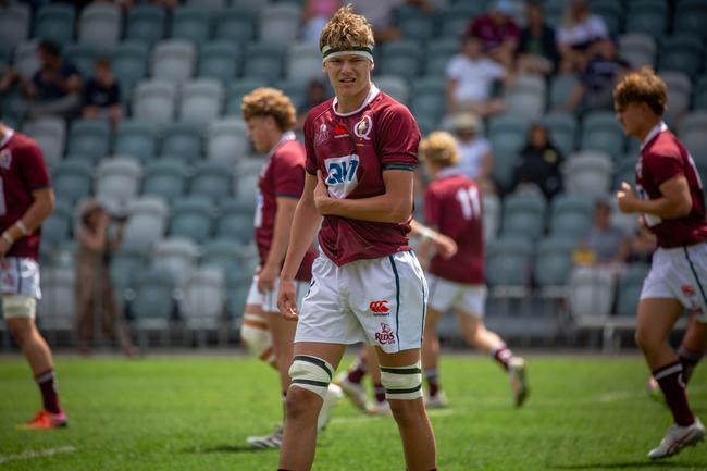 Ed Kasprowicz pictured playing for the Reds under-16s. Picture: Tom Primmer/QRU.